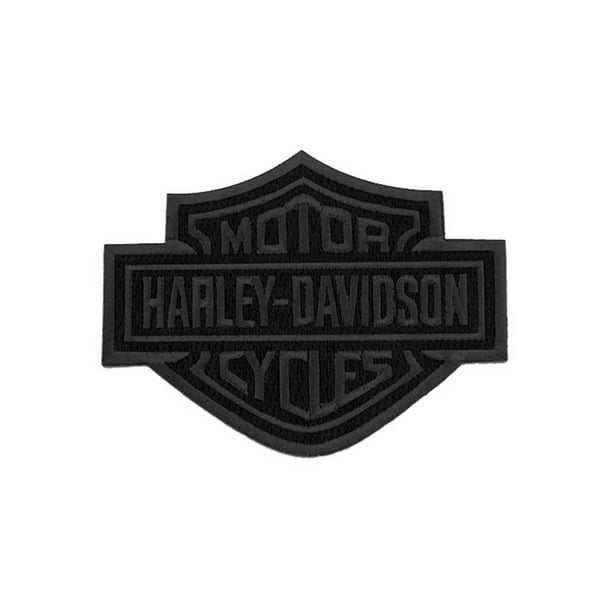 Embroidered Patch Harley Davidson Iron/Sew on Mini Bar & Shield 4cm 